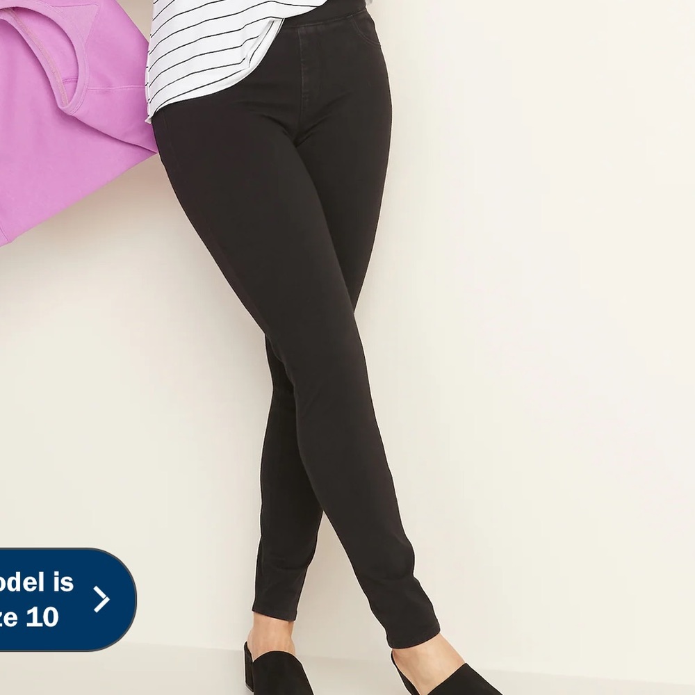 Old Navy 24/7 Jeggings Blacks